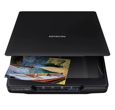 Epson Perfection V39 II Color Photo and Document Flatbed Scanner 4800 Dpi New - Image 1 of 4