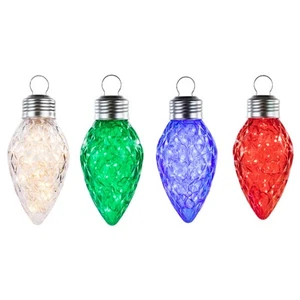 Northlight 4 ct LED Multi Giant C9 Faceted Twinkle Christmas Lights 12 ft - Picture 1 of 3