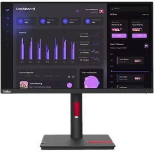 Lenovo ThinkVision T24i-30 23.8" Full HD LCD Monitor - 16:9 - Raven Black - Picture 1 of 9