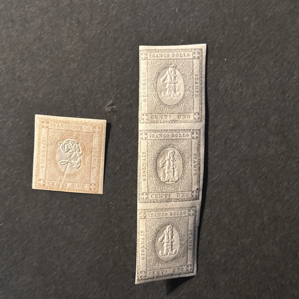 ITALIA REGNO FRANCOBOLLI PER STAMPATI 2 VALORI NUOVI - Immagine 1 di 2