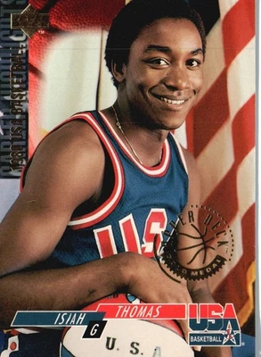 1994 Upper Deck EE. UU. #68 Isiah Thomas medalla de oro Foto 1 de 2