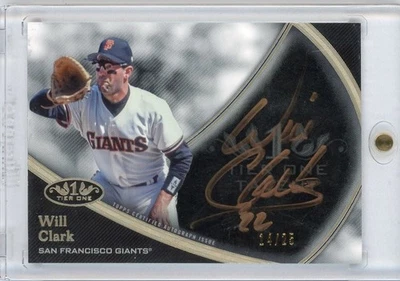2020 Topps Tier One Will Clark #TITA-WC AUTO /25 GIANTS.. - Image 1 of 2