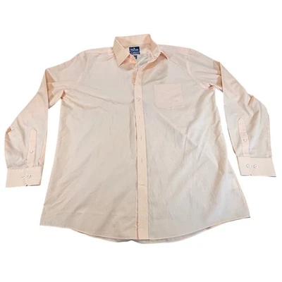 Stafford Viaje Ajustado Naranja Abotonado Manga Larga Hombre 18 36/37 Foto 1 de 4