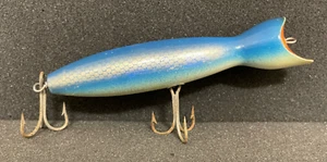 Rare 6" Vintage Stan Gibbs Botle Casting Swimmer Fishing Lure Wood Lure - Bild 1 von 21