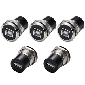 5PCS USB-B to USB 2.0 Panel Mount Connector USB B Printer Connector to USB2.0... - Picture 1 of 7