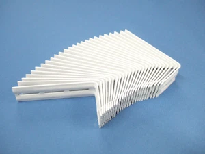 White 2" x 4" Heavy Duty Angle L Brackets - Quantity of 25 - Picture 1 of 3
