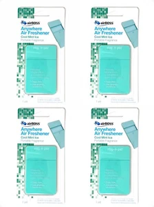 AirBoss Cool Mint Ice Anywhere Lufterfrischer Tragbarer Duft 4er Pack - Bild 1 von 3