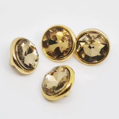 20X 10mm Crystal Rhinestone Buttons DIY with Shank for Shirt Button Sewing Craft - Image 1 of 4