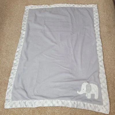 Wendy Bellissimo Baby Blanket Elephant Soft 38x29.5 Gray - Image 1 of 4