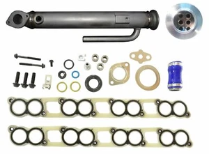Round EGR Cooler W/ Gasket Set for 2003-2004 6.0l Ford Powerstroke F250 F350 - Picture 1 of 5
