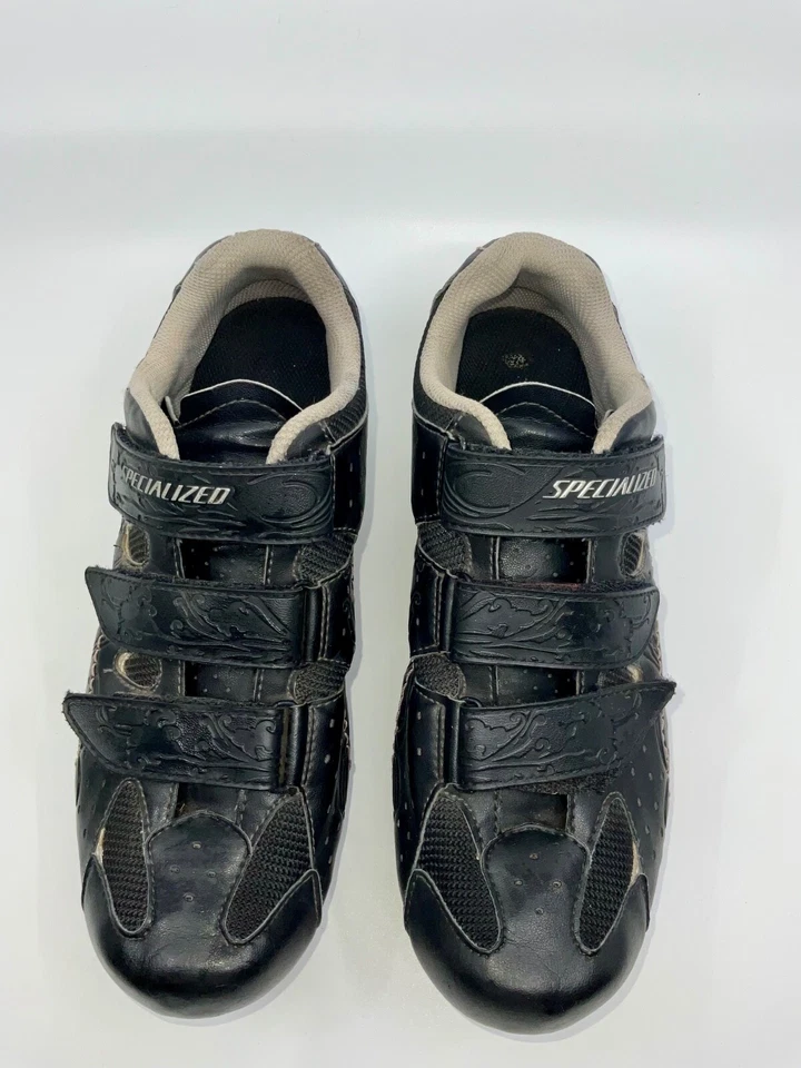 Zapatillas de ciclismo especializadas para mujer talla 10,5 negras Foto 1 de 4