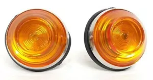 FANALI FIAT 500 F / L / R / 850/124 FRECCE LATERALI COPPIA CON PORTALAMPADE T10 - Foto 1 di 4