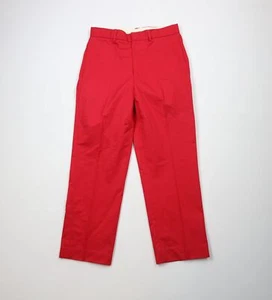 Vintage 90s Ralph Lauren Mens Size 32x29 Faded Wide Leg Cotton Chino Pants Red - Picture 1 of 13