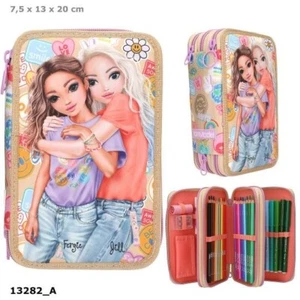 Depesche Top Model 3 Compartment Pencil Case Girl Power - Picture 1 of 8