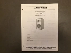 Mitsubishi speaker system DS-25B/35B/40CS Service Manual - Picture 1 of 1
