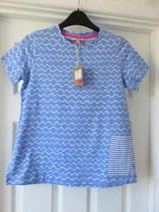 JOULES Girls Blue Waves T-Shirt/Tunic Top. 11-12 yrs BNWT - Picture 1 of 1