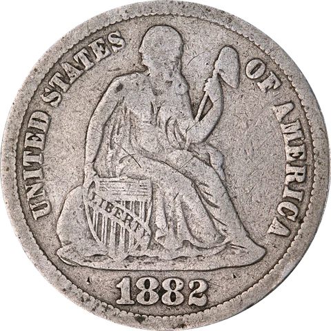 1882-P Seated Liberty Dime Great Deals From The Executive Coin Company Cover