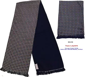 Unisex Calidad Premium Único Reversible Lana y Seda Largo Bufanda Paisley 2166 - Imagen 1 de 4