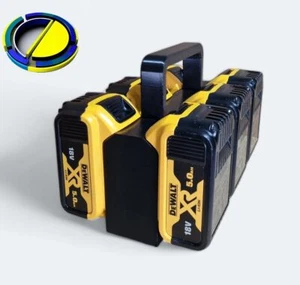 6-Slot Battery Holder Caddy - Durable Basket Carrier for DeWALT - Picture 1 of 3