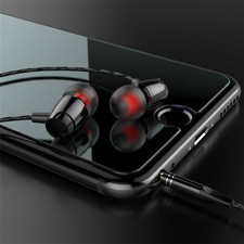 3.5mm In-Ear Earphone Stereo Earbud Headphone Wired Mic for Phone Laptop MP3