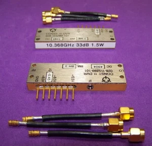 Harris 10,368GHz Up Converter ze wzmacniaczem mocy 1,5 W do 1296 IF + 3 kable adaptera - Zdjęcie 1 z 2