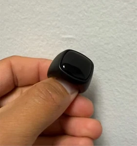David Yurman Black Titanium Men's Onyx Signet Ring Size 11 - Picture 1 of 3