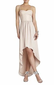 NUEVO VESTIDO BCBGMAXAZRIA ROSA CLARO LEANDRA BUSTIER NAL69B39/L166W TALLA XSP - Imagen 1 de 3