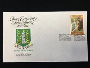 1952-1977 Queen Elizabeth II Silver Jubilee First Day Cover - Virgin Islands - Picture 1 of 2