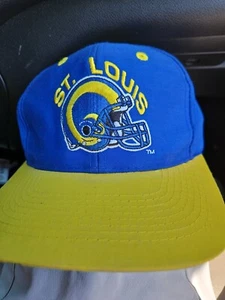 St Louis Rams Logo 7 NFL Vintage Hat Cap Snap Back  Sharkbite NOS - Picture 1 of 4
