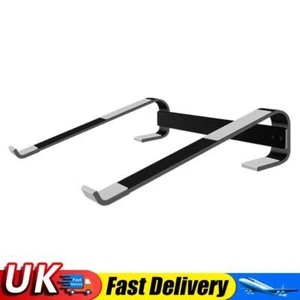 Aluminum Alloy Laptop Stand Holder Notebook PC Desk Support Riser (Black) UK - Afbeelding 1 van 7