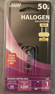 NEW Feit Electric Halo Quartz Bi Pin Accent Light Bulb 50 Watt GY6.35 Base - Picture 1 of 4