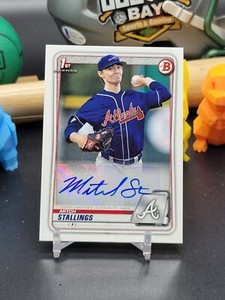 2020 Topps 1st Bowman Mitch Stallings Bowman Prospect Auto Braves #PA-MS (CD)