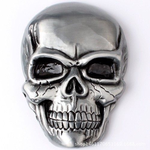 Skull Men's Belt Buckle Western Cowboy Native American
