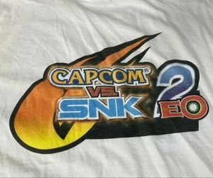 Rare Vintage Capcom vs. SNK 2 EO Street Fighter Promo T-Shirt XL White   - Picture 1 of 7