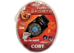Coby TURBO SPORTS Portable AM FM Digital Tuning Radio Arm Band Splash Resistant - Picture 1 of 3