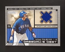 2002 Fleer Showcase Baseball's Best Rafael Palmeiro Texas Rangers #NNO