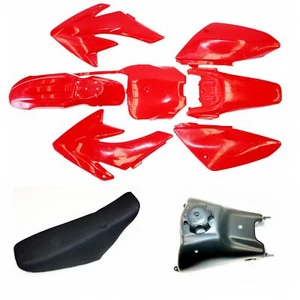 RED Fairing Fender Guard + Seat+ Fuel Tank CRF70 150cc PIT PRO Dirt Bike - Picture 1 of 9