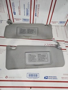 2007-2012 Acura RDX Sun Visor Set Pair Gray Left Right OEM - Picture 1 of 15