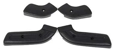 1968-70 Mustang/Cougar; Seat Hinge Covers; 4 Piece Set; Black - Image 1 of 1