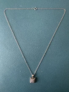 Vintage DBJ .925 Sterling Silver Amethyst And Marcasite Pendant Necklace - Picture 1 of 6