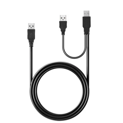 2X(USB 2.0 Typ A Stecker auf Dual USB A Stecker Y-Splitter-Kabel-Schnur Sch9263 - Bild 1 von 2