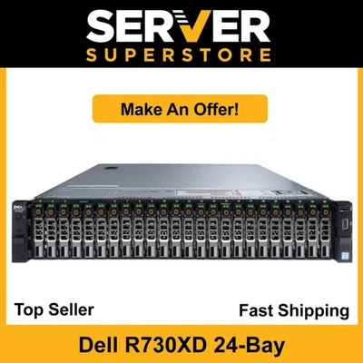 Dell PowerEdge R730XD Server 2x E5-2680 V4 = 28 Cores H730 128GB RAM 2x 1TB SSD - Image 1 of 4