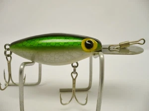 Vintage Fishing Lure Storm Thin Fin Hot 'N Tot Green Scale Very Clean - Picture 1 of 4