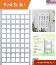 Dura-Trel Garden Trellis Fencing Decor Outdoor 66 X 35 White Vinyl PVC Country