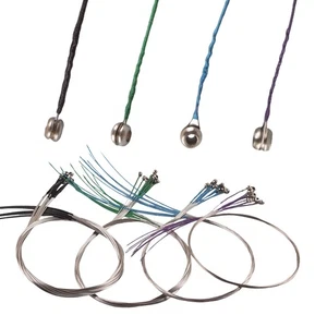 1 Set of 4 Violin Strings, Silver Grey Blue Strings, 4/4 Full-size Violin - Picture 1 of 9