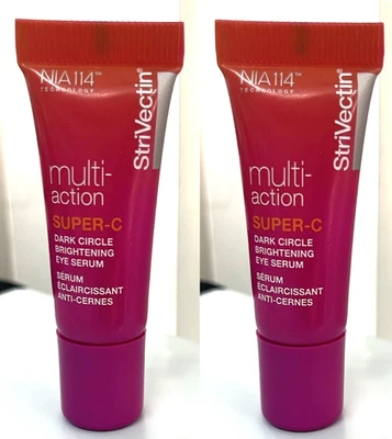 2x StriVectin Multi-Action Super-C Dark Circle Brightening Eye Serum 0.17 oz eac - Image 1 of 2