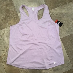 Fila Sports Woman’s Racer Back Sports Top XXL Slim Fit, Moisture Wick, Lavender - Picture 1 of 10
