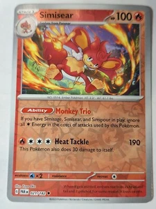 Simisear 021/182 Sv04: Paradox Rift Pokemon Reverse Holo Foil Nice! - Picture 1 of 3