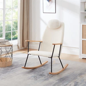 Modern Rocking Chair Glider Chairs Rocker Accent Chairs for Nursery Living Room - Picture 1 of 84
