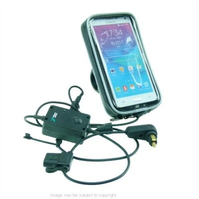 Hella DIN Powered Motorcycle Handlebar Mount for Samsung Galaxy Note 4 - Image 1 of 4